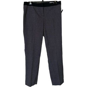 Worthington Brand Ankle Length Slim Fit Pants Black White Dots Women Size 6 NWT